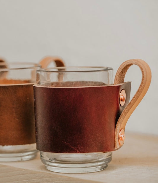 Leather Espresso Cups