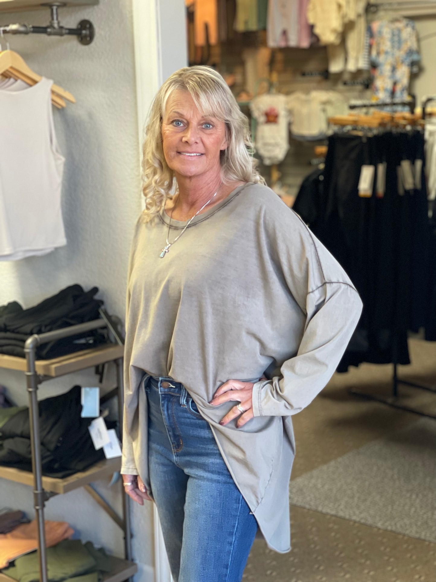 Cotton Long Sleeve Top