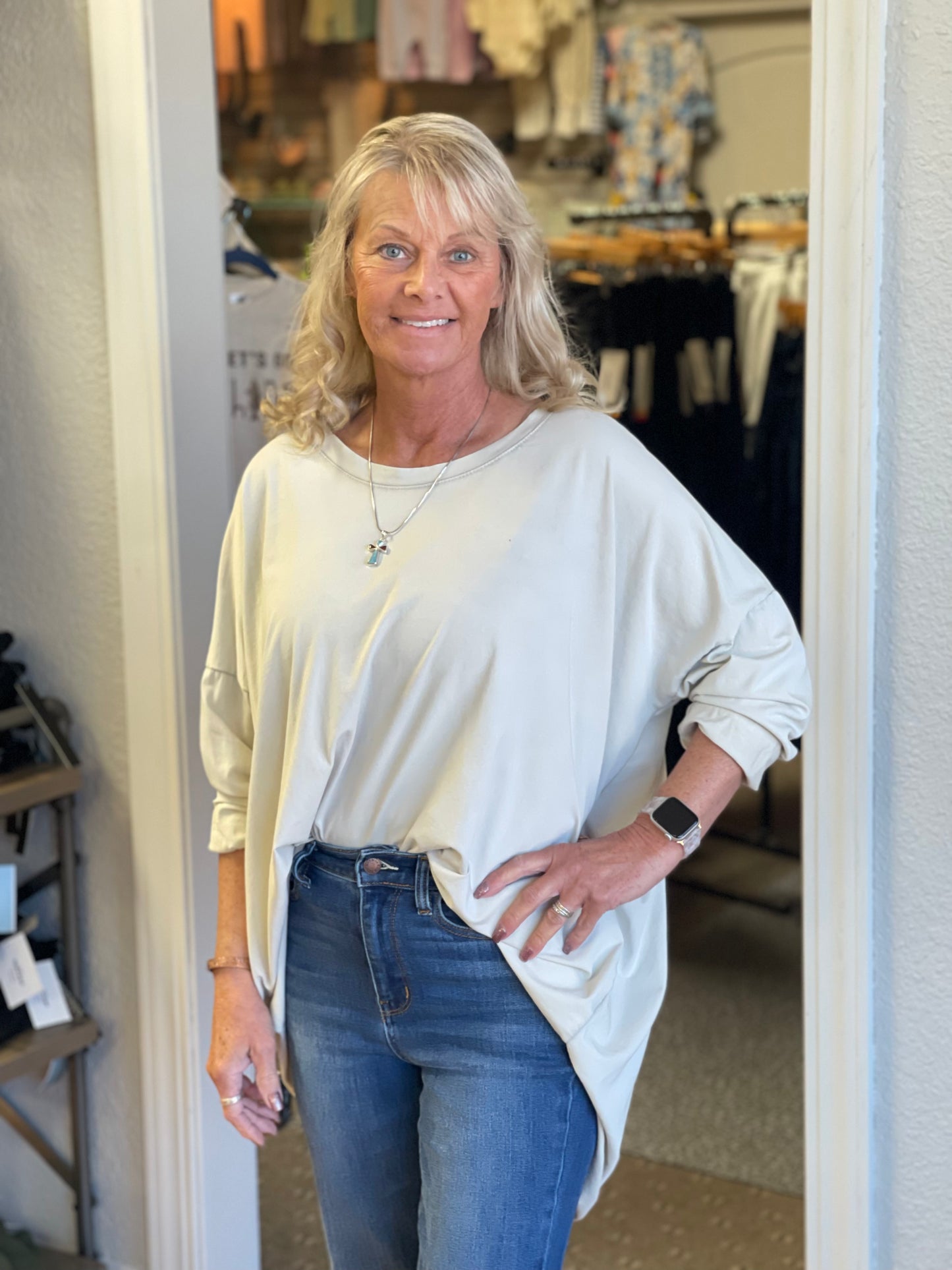 Cotton Long Sleeve Top
