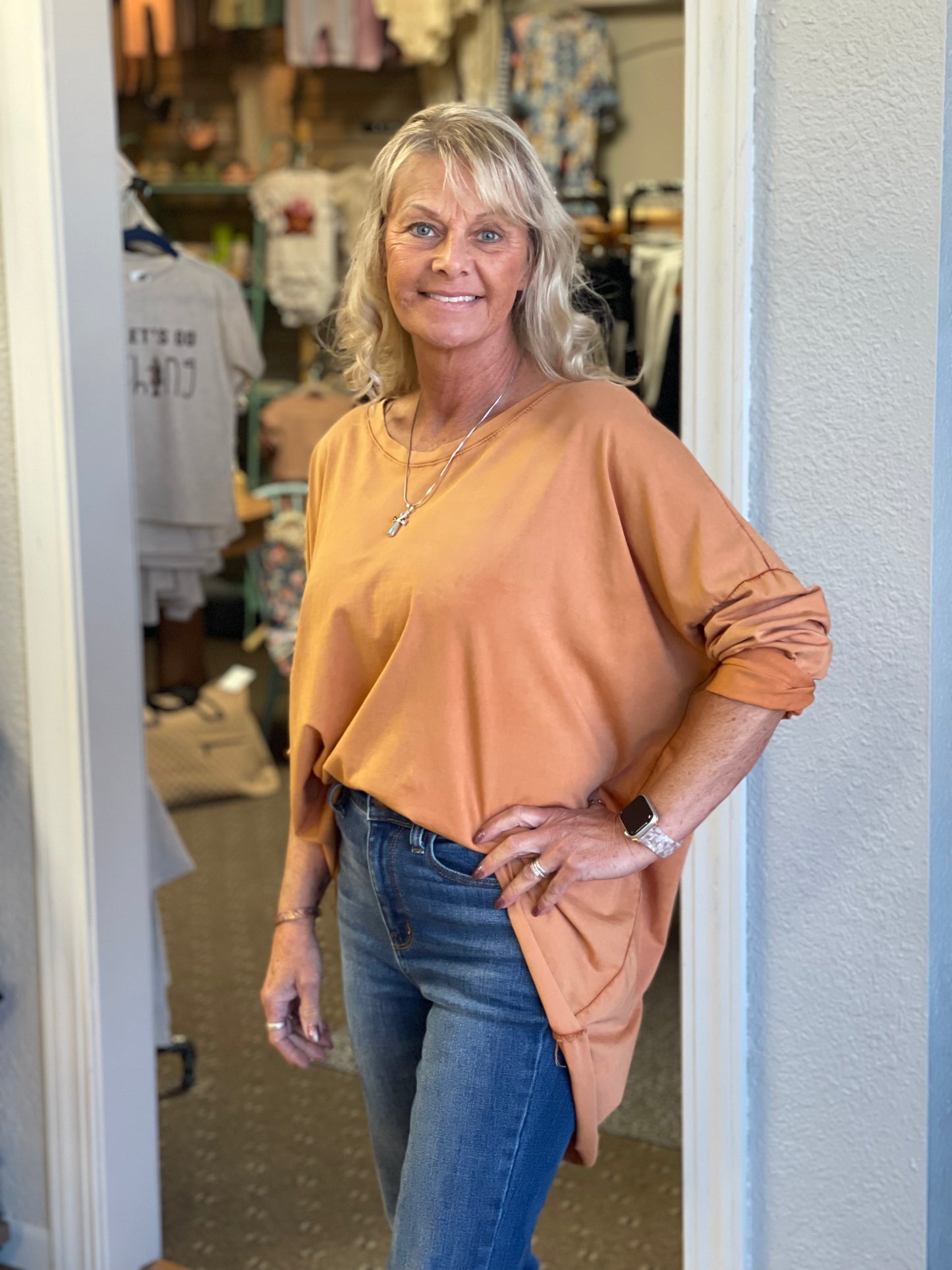 Cotton Long Sleeve Top