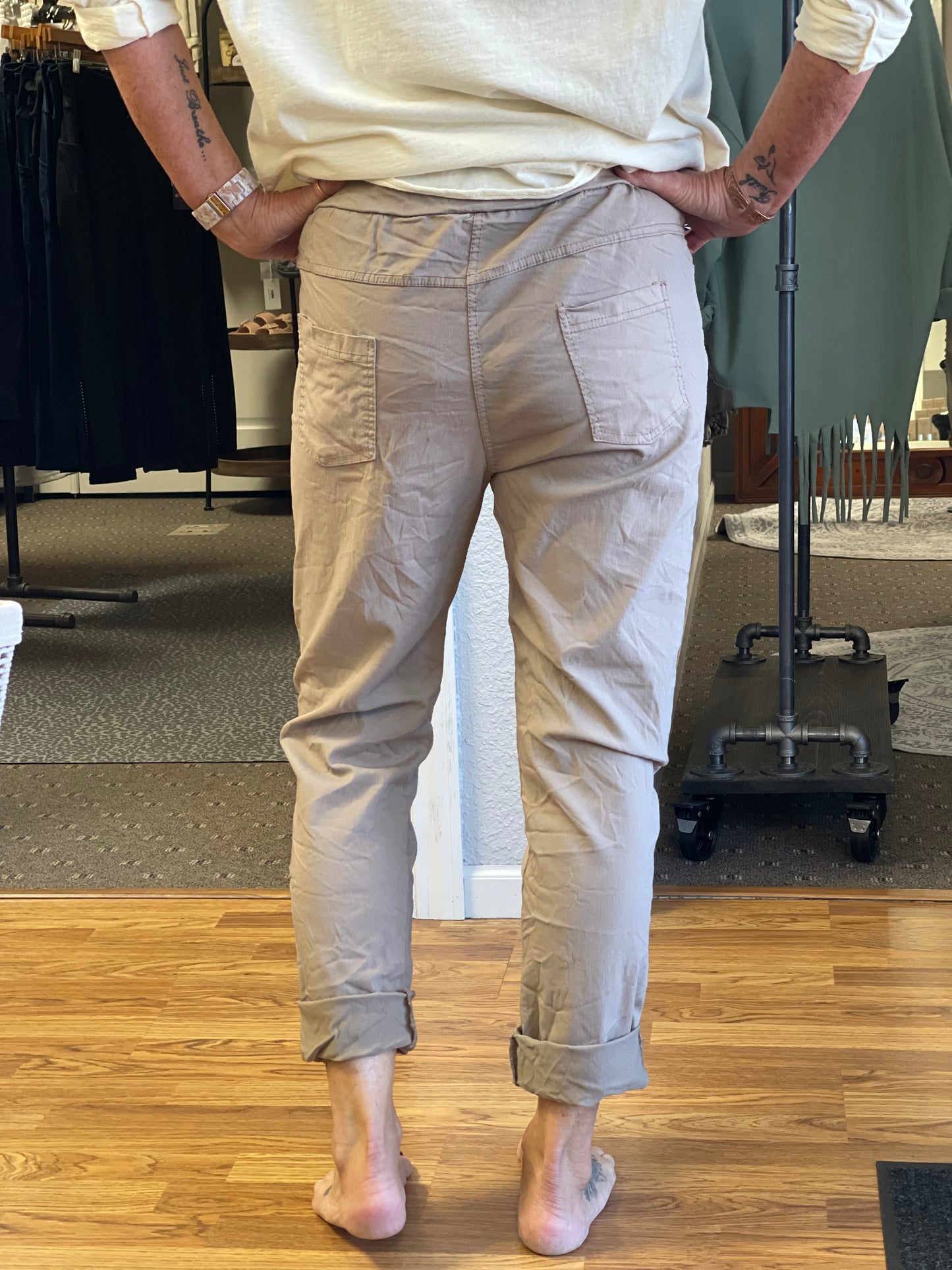 Taupe Stretch Pants