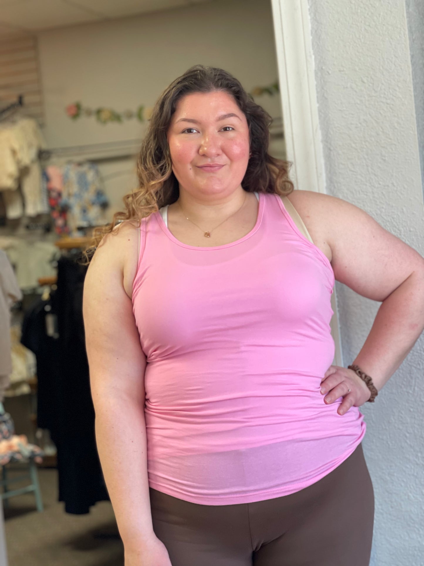 Pink Racerback Tank