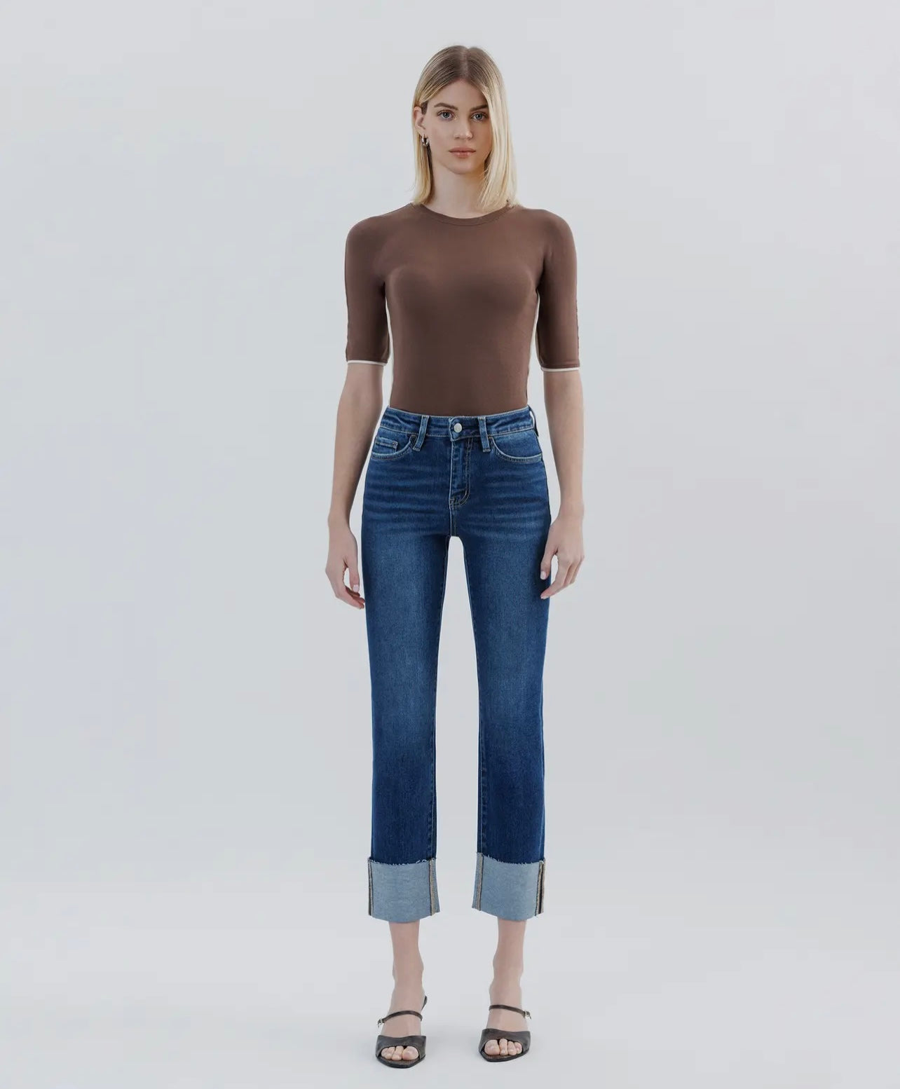 Vervet Cuffed Straight Jean