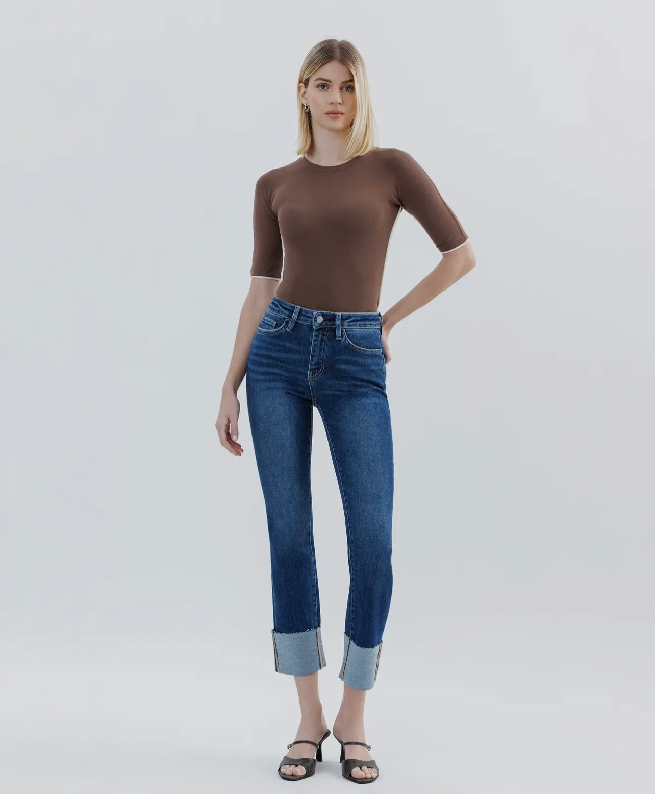 Vervet Cuffed Straight Jean