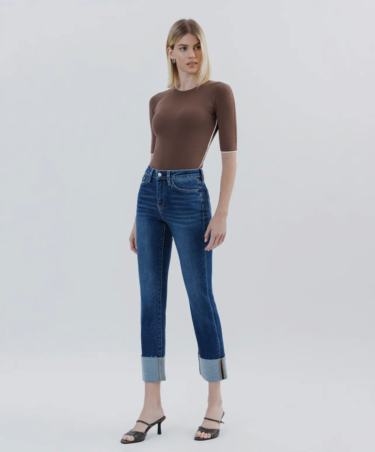 Vervet Cuffed Straight Jean