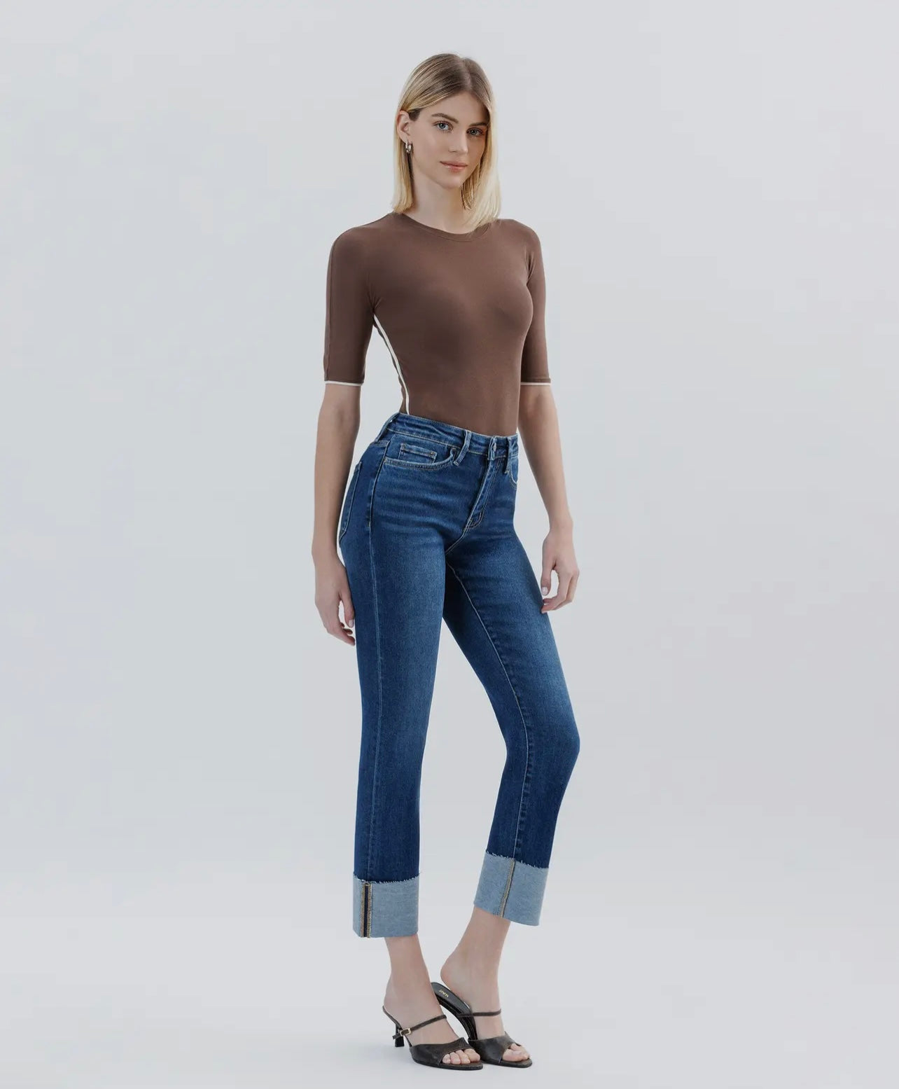 Vervet Cuffed Straight Jean
