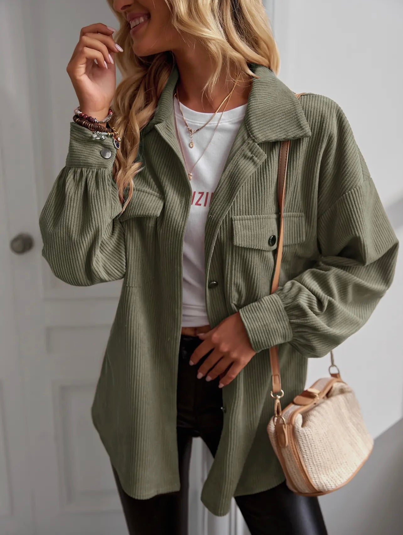 Olive Green Corduroy Jacket