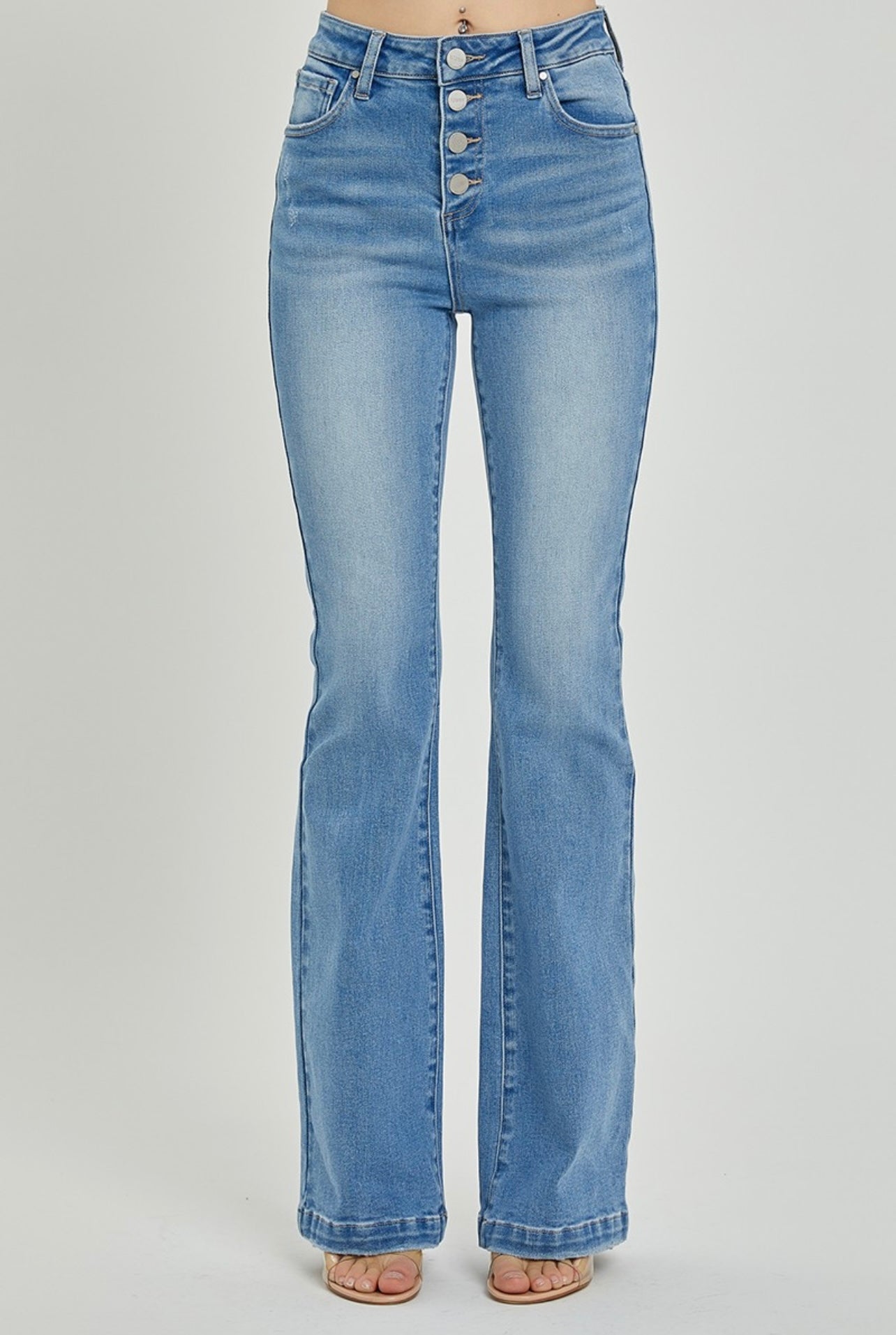 Risen Button Down Bootcut Jeans