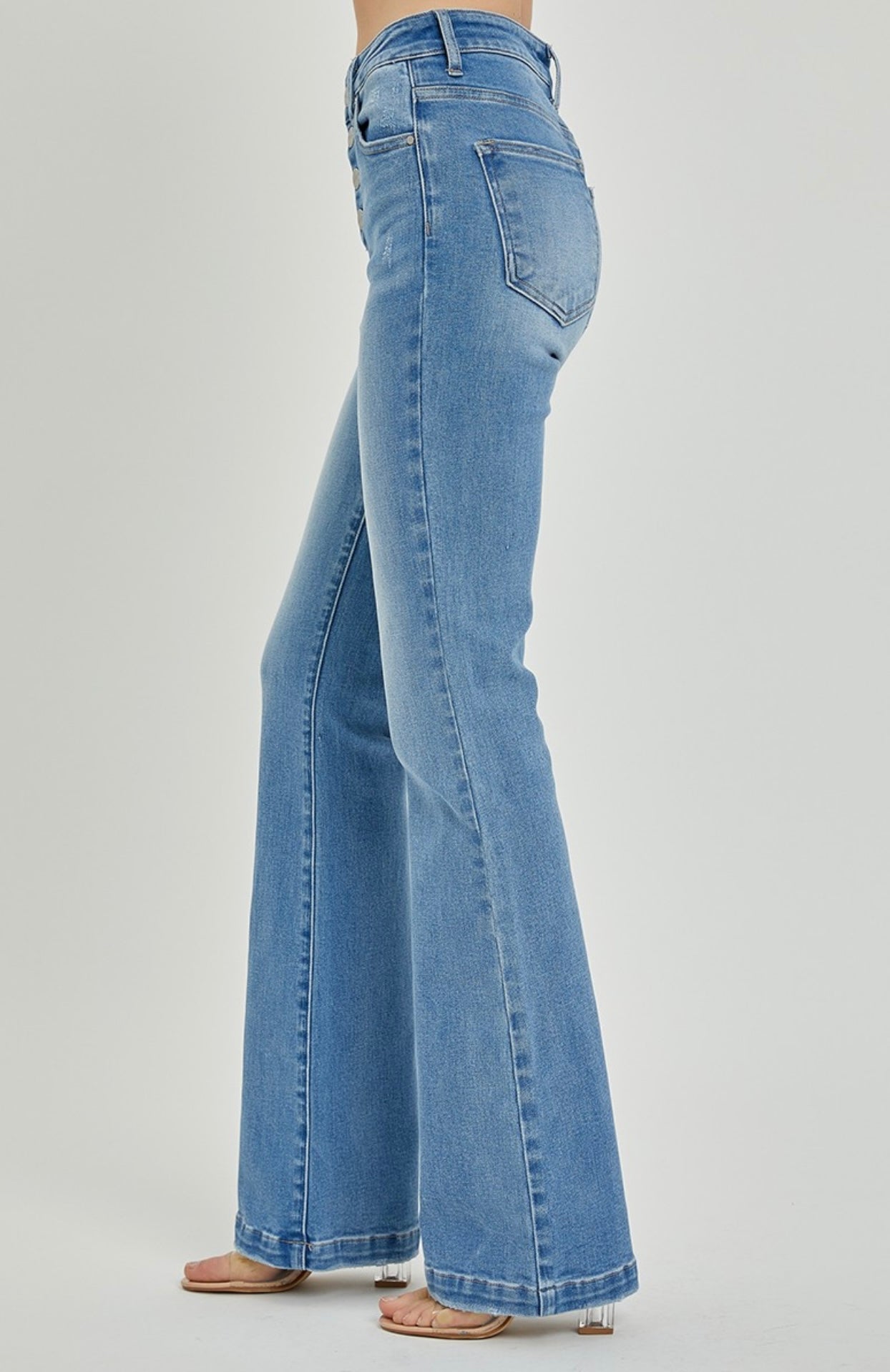 Risen Button Down Bootcut Jeans