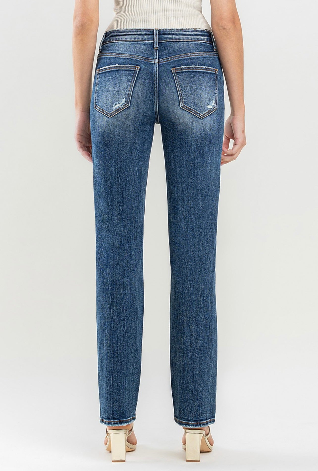 Lovervet Mid Rise Straight Jeans