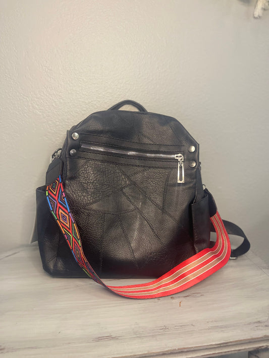 Black Backpack Purse