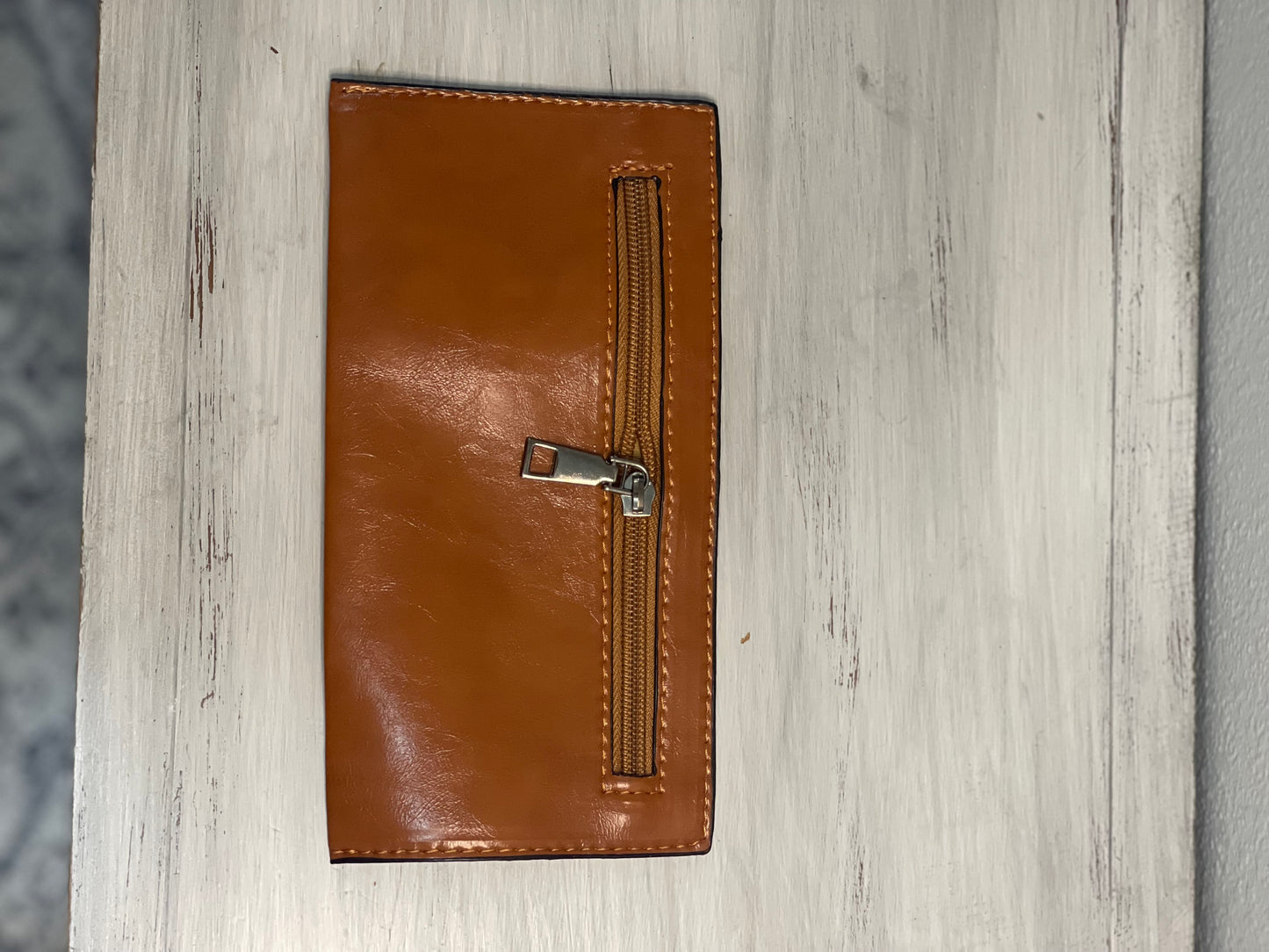 Brown Leather Purse with Two Straps