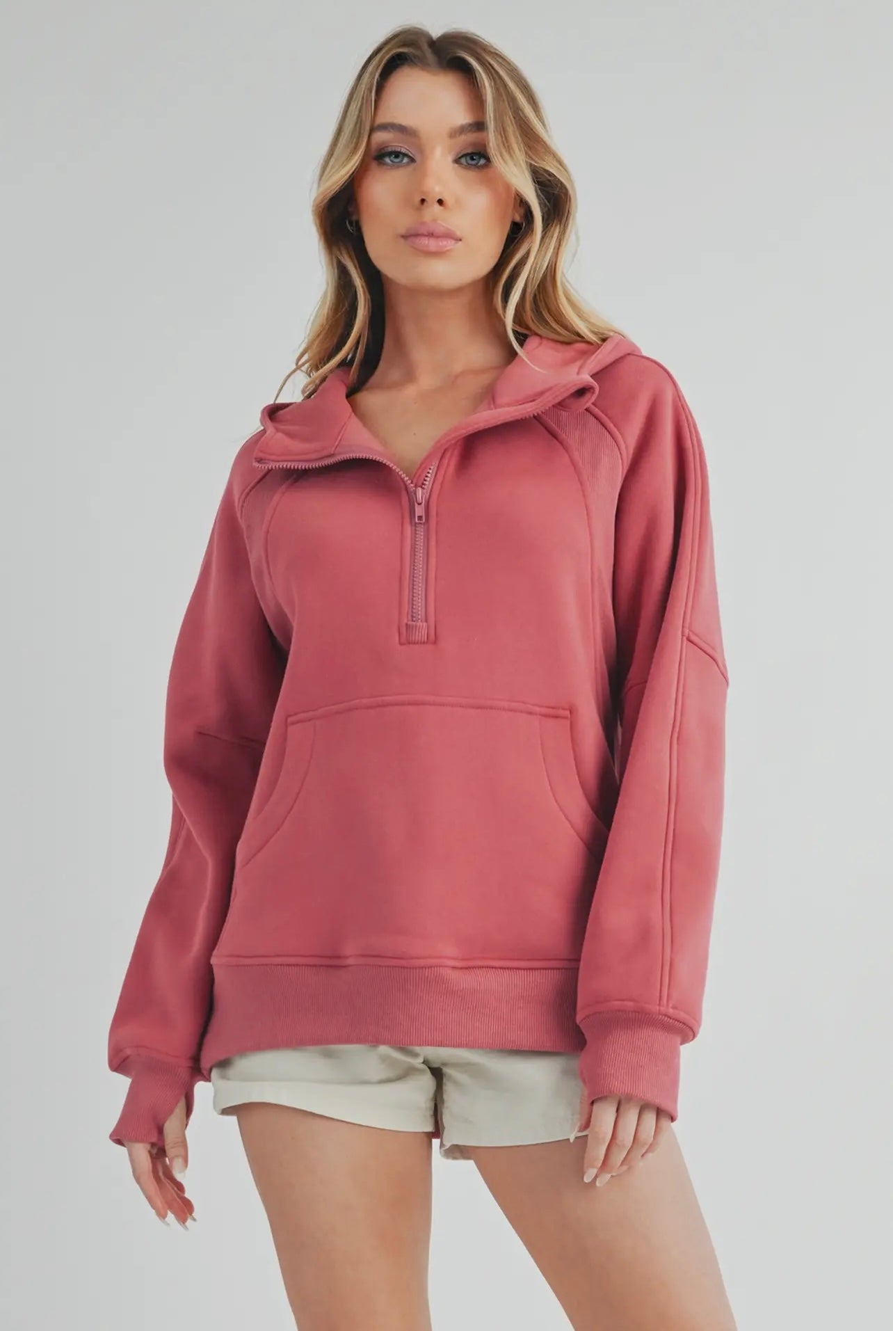 Drea Half-Zip Pullover Hoodie