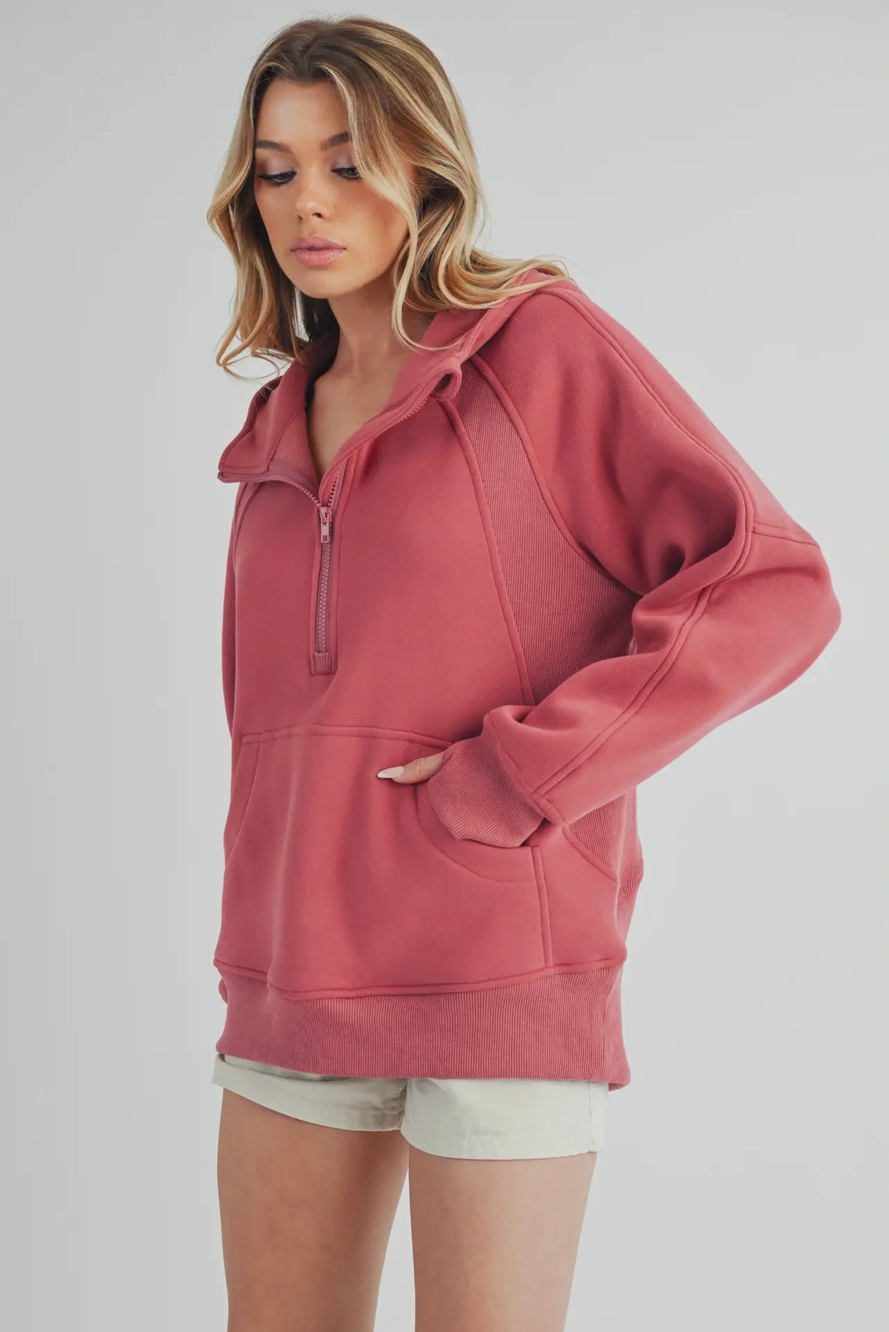 Drea Half-Zip Pullover Hoodie