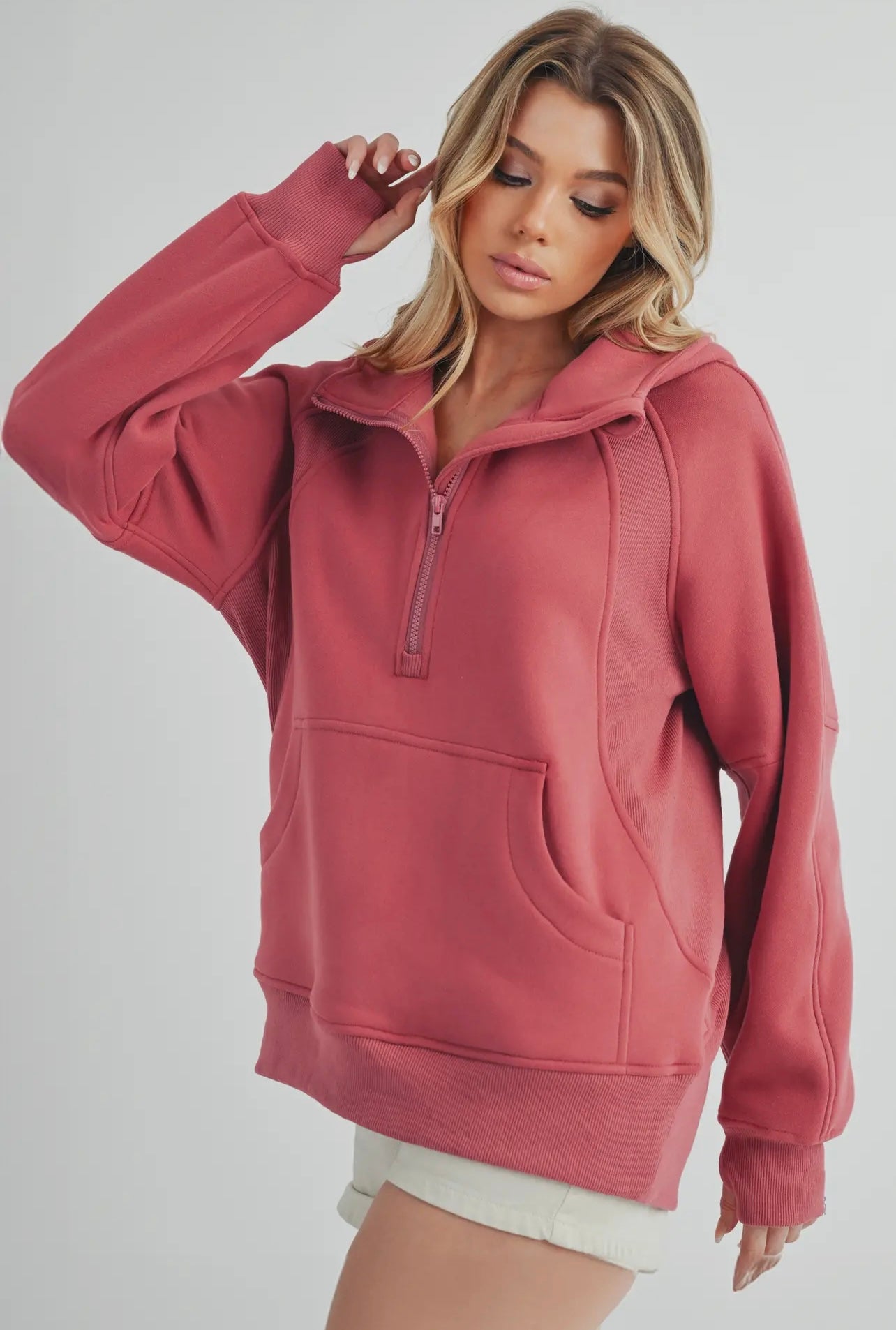 Drea Half-Zip Pullover Hoodie