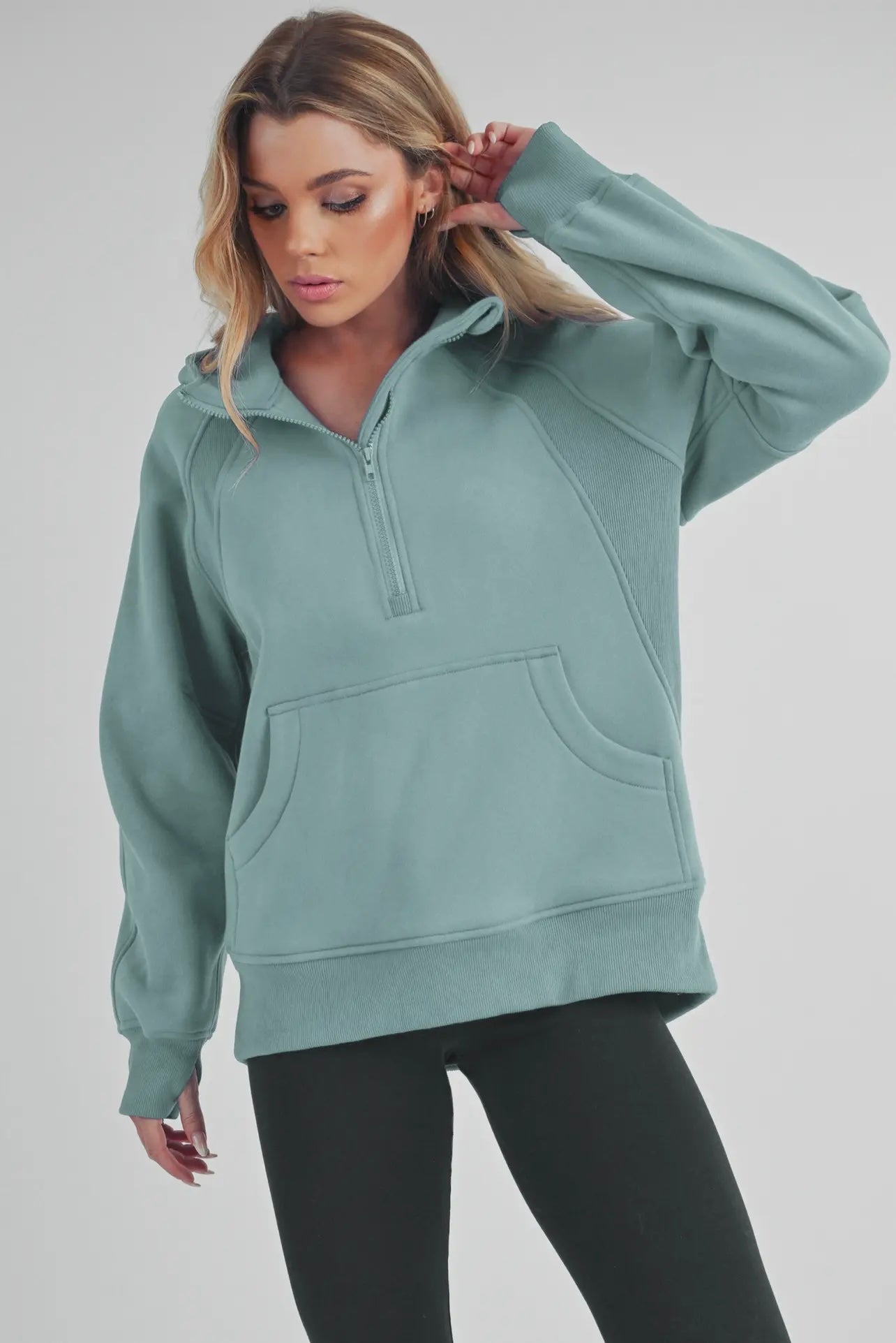 Drea Half-Zip Pullover Hoodie