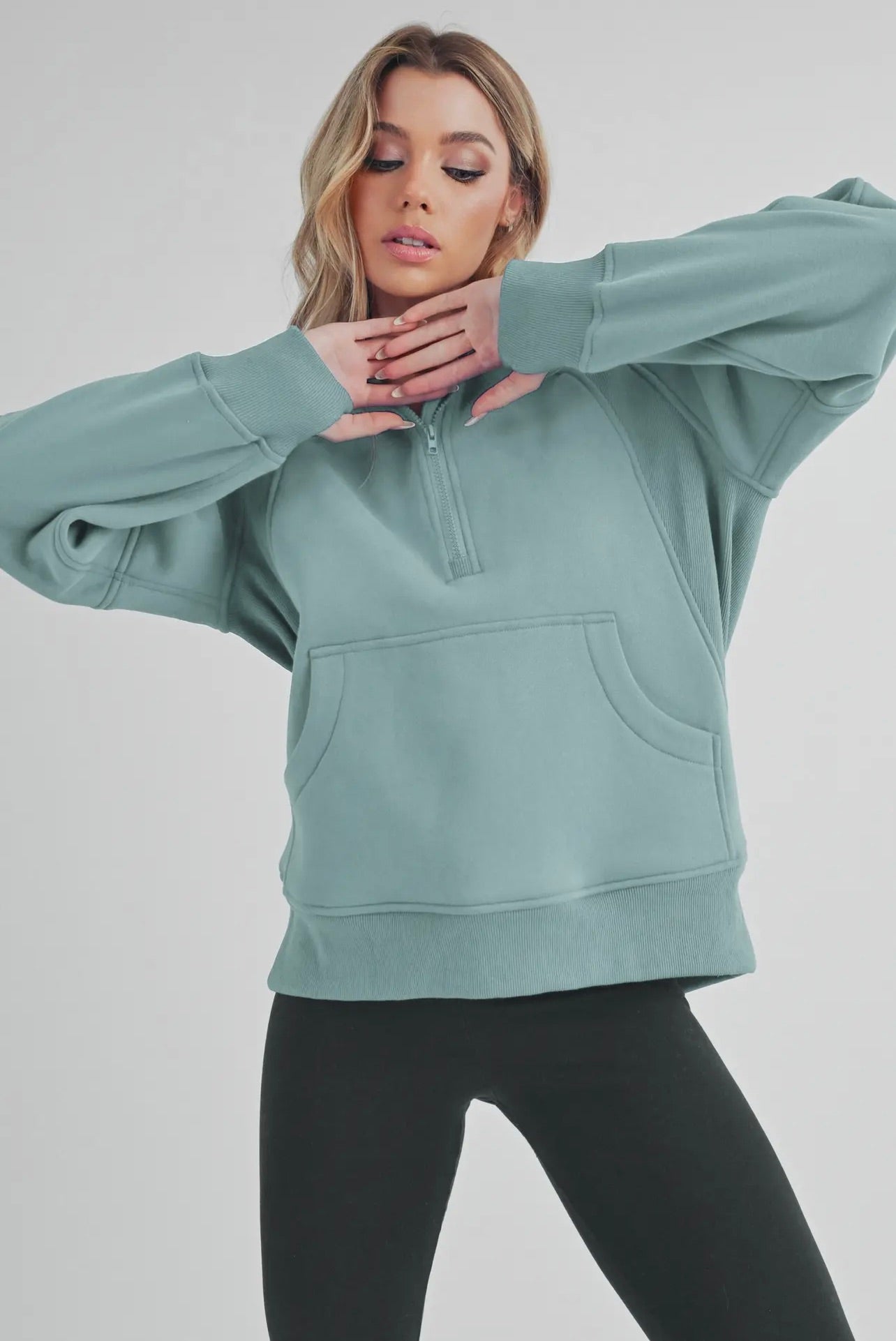 Drea Half-Zip Pullover Hoodie