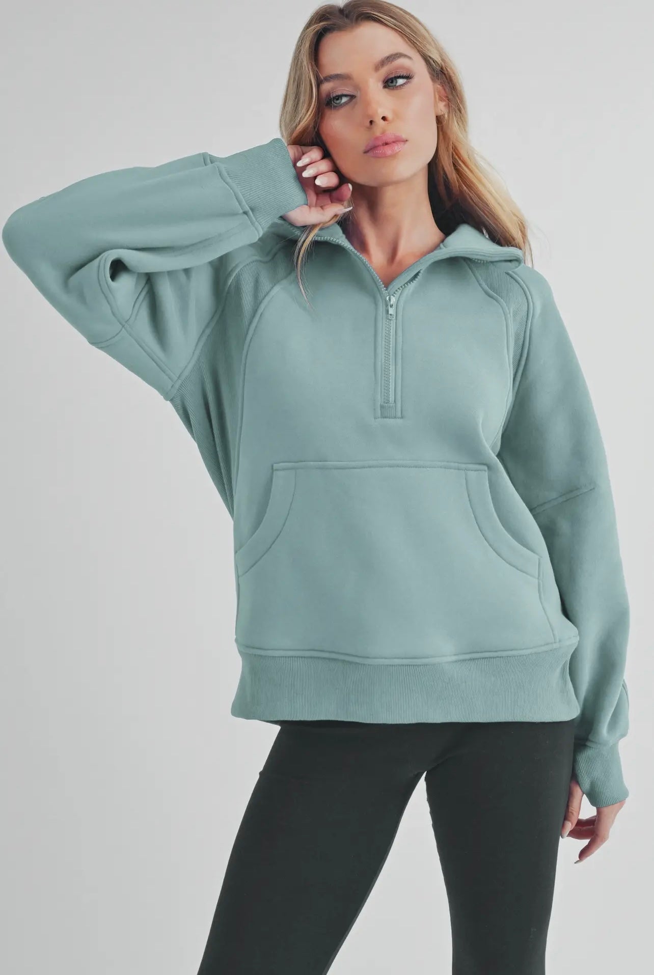 Drea Half-Zip Pullover Hoodie