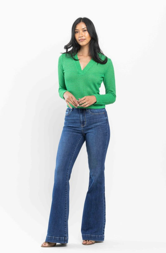 Judy Blue Wide Hem Flare Jeans