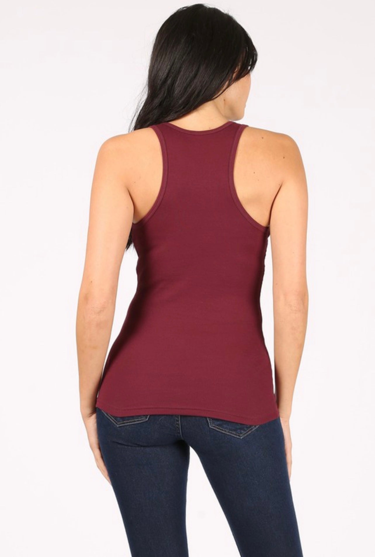 Burgundy Racerback Tank