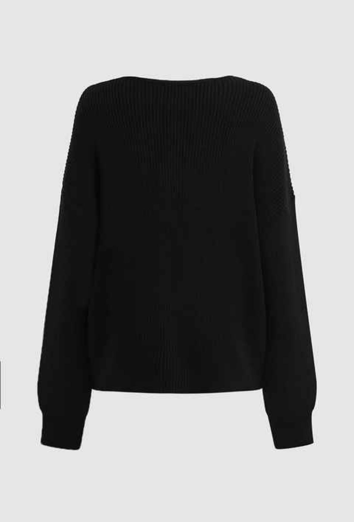 Black Knit Sweater