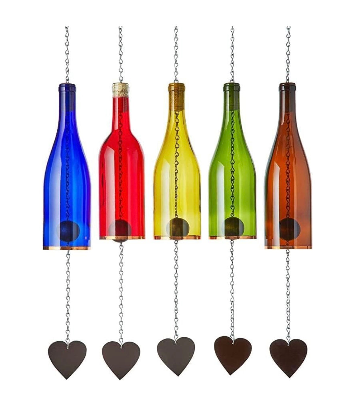 Glass Bottle Wind Chimes