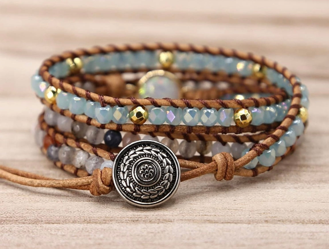 Blue Wrap Bracelet