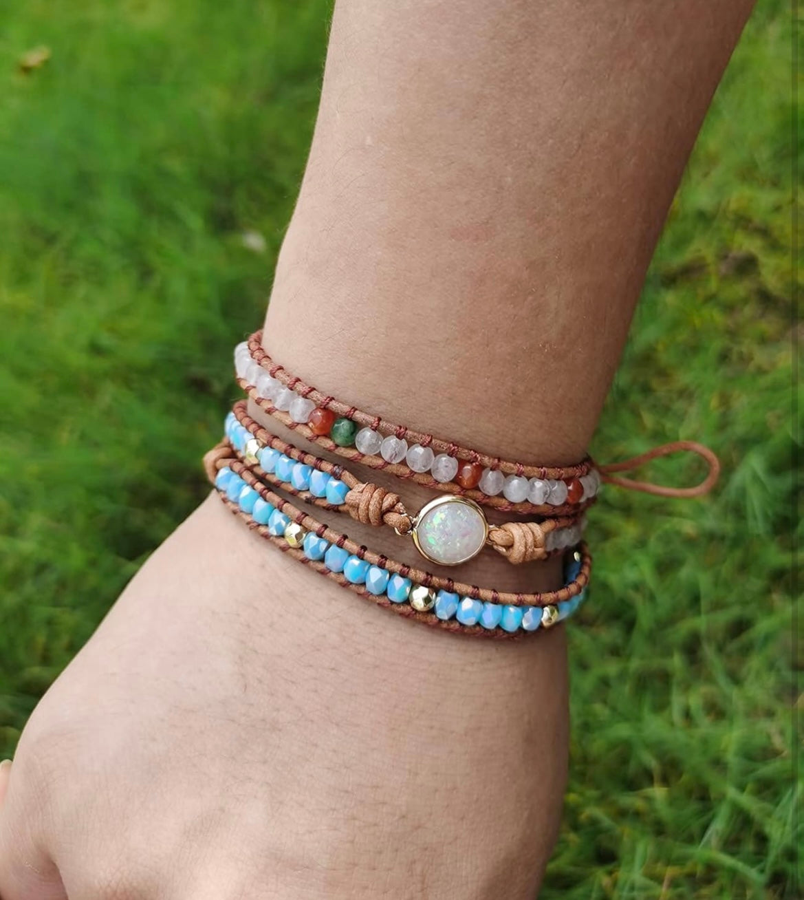 Blue Wrap Bracelet