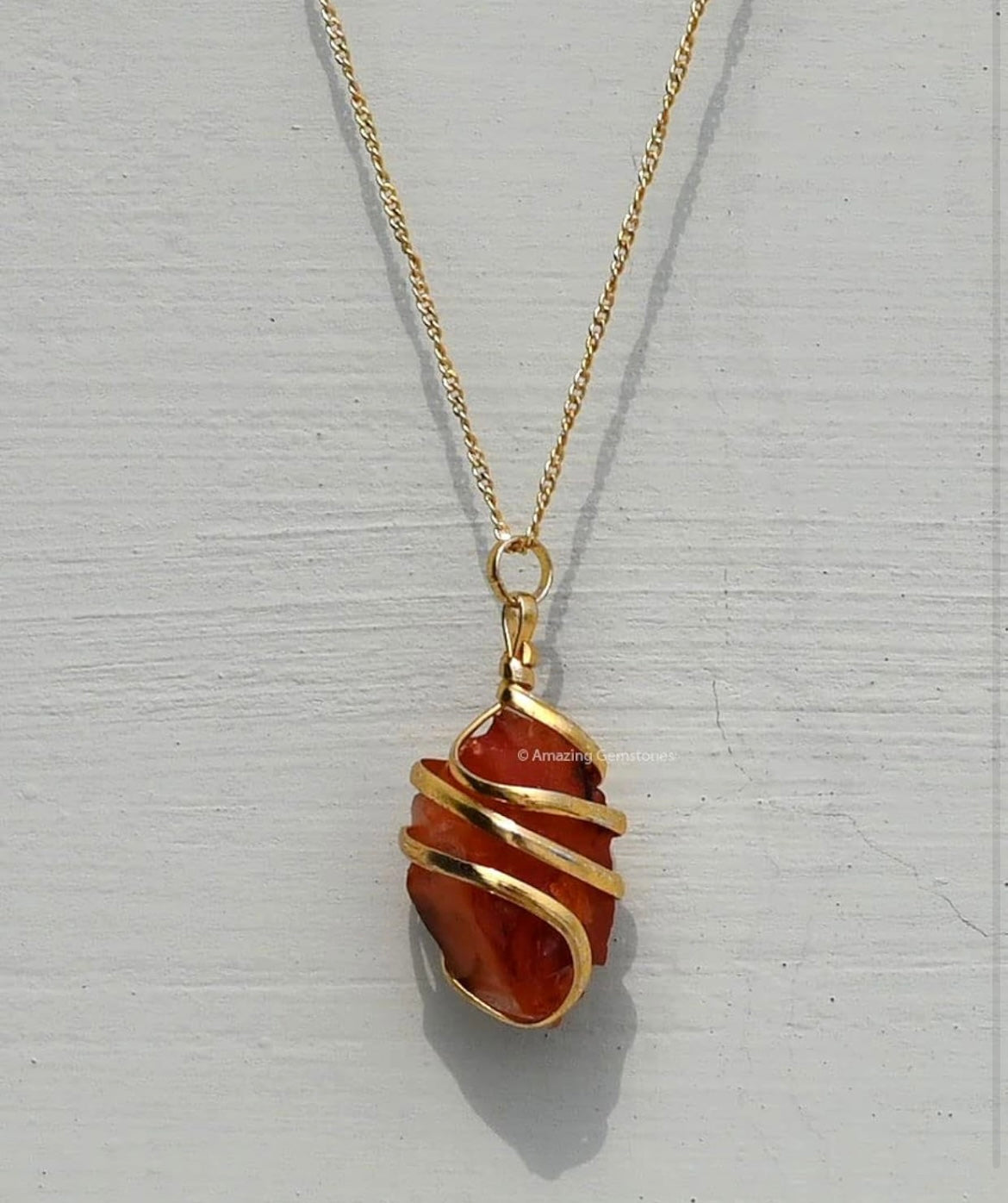 Wrapped Stone Necklace