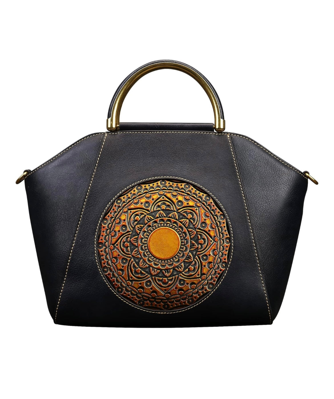 Orange Mandala Purse