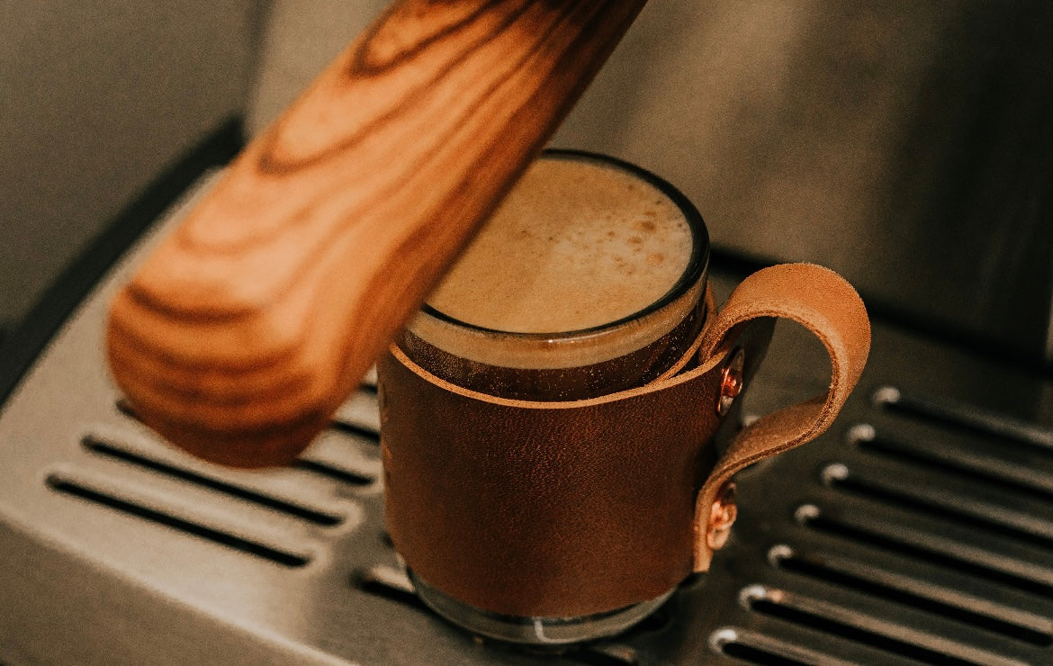 Leather Espresso Cups