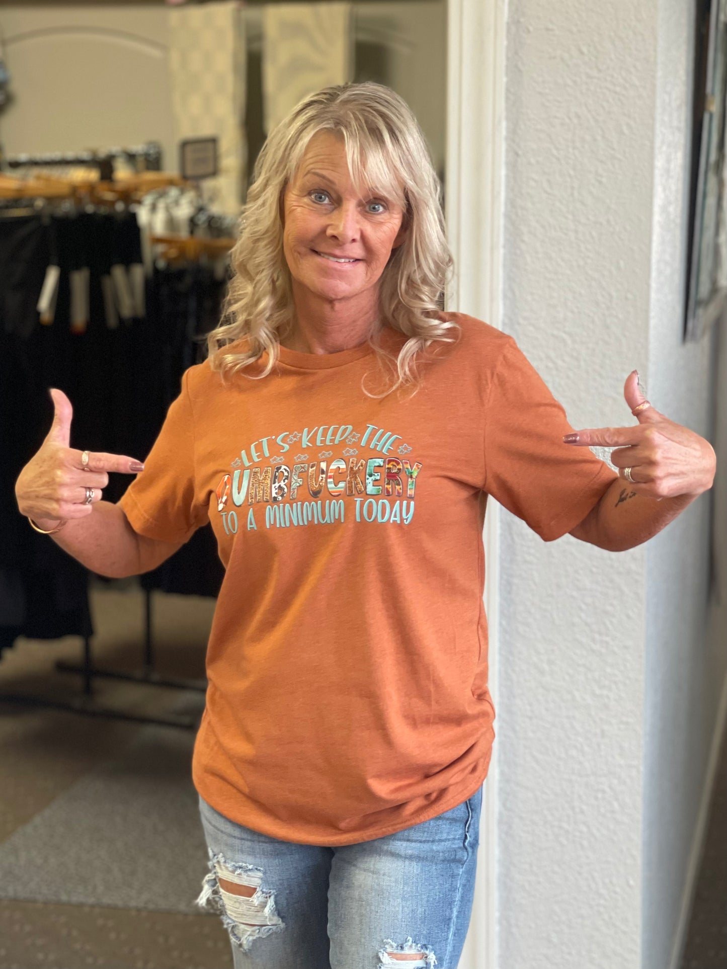 Heather Autumn Dumb Tee