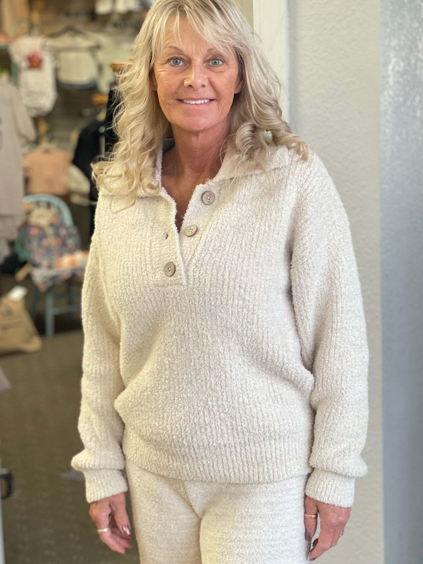 Barefoot Dreams Button Pullover
