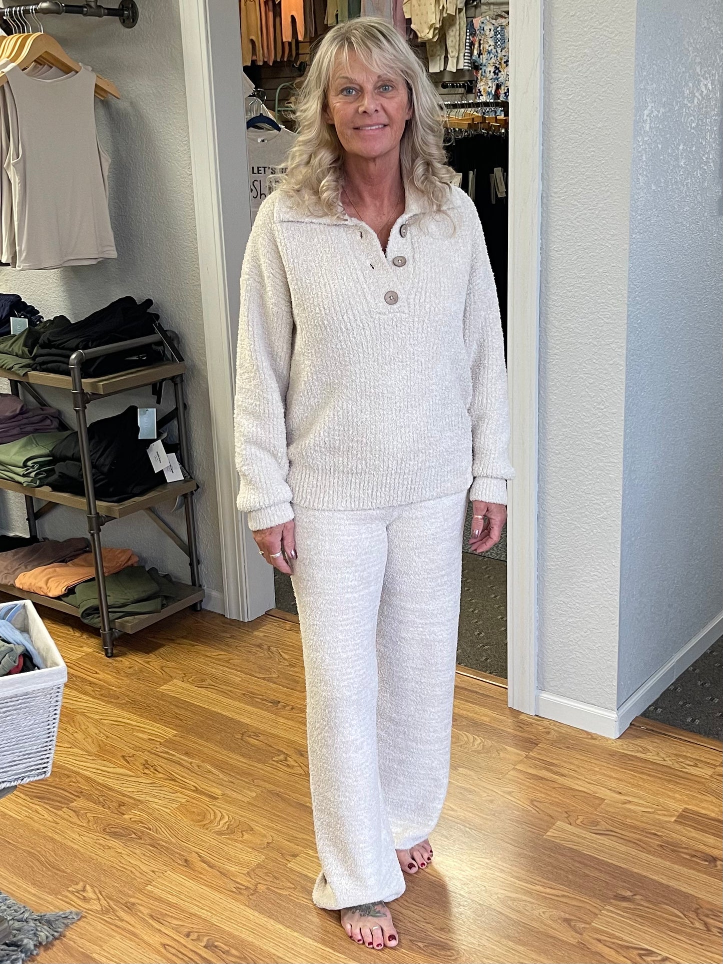 Barefoot Dreams Button Pullover