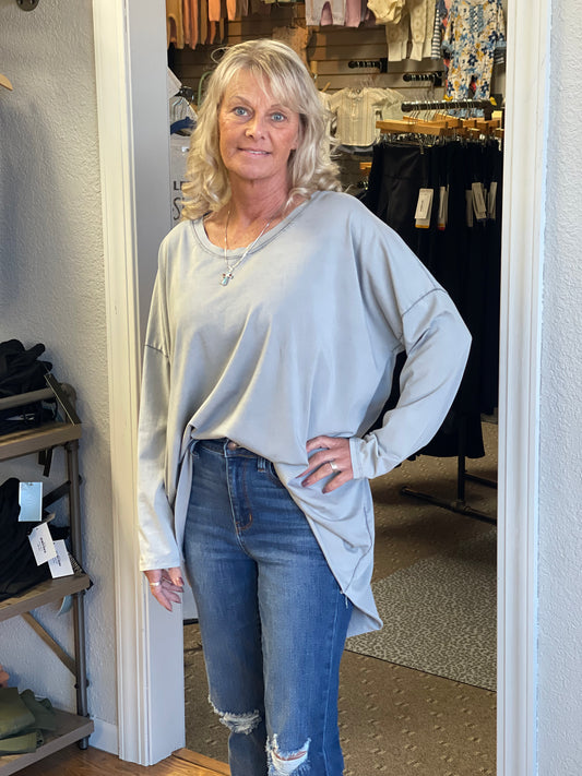 Cotton Long Sleeve Top