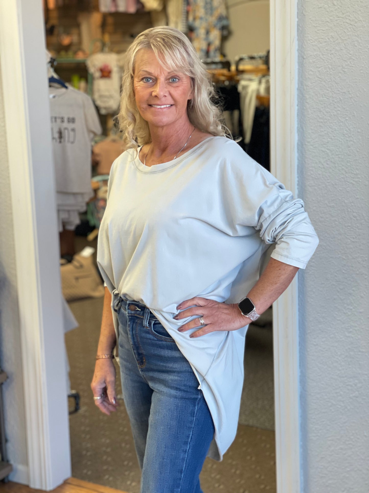 Cotton Long Sleeve Top