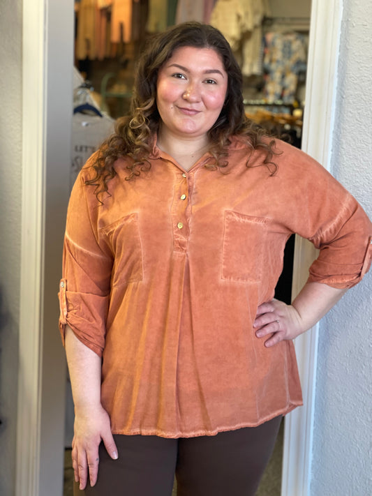 Orange Cotton Top