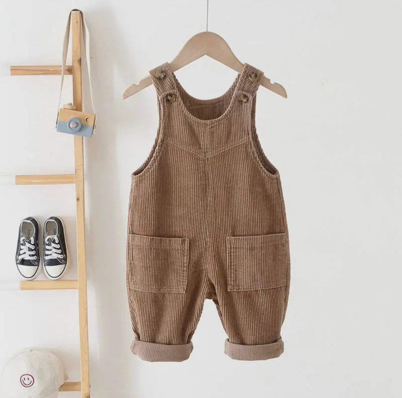 Brown Children's Overalls