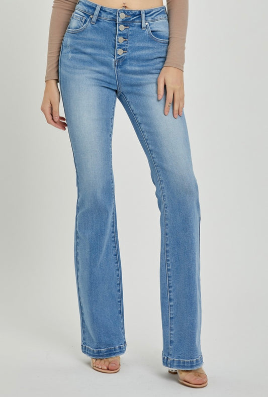 Risen Button Down Bootcut Jeans