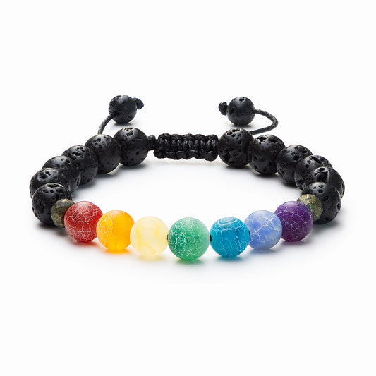 Chakra Agate Diffuser Bracelet