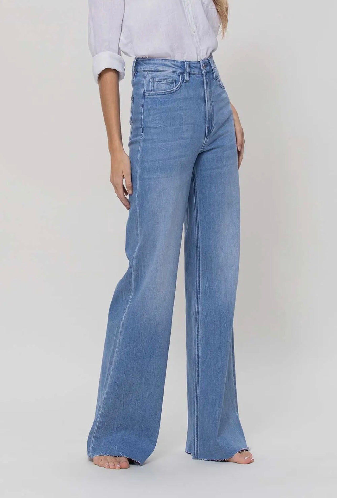 Vervet Super High Rise Wide Leg Denim