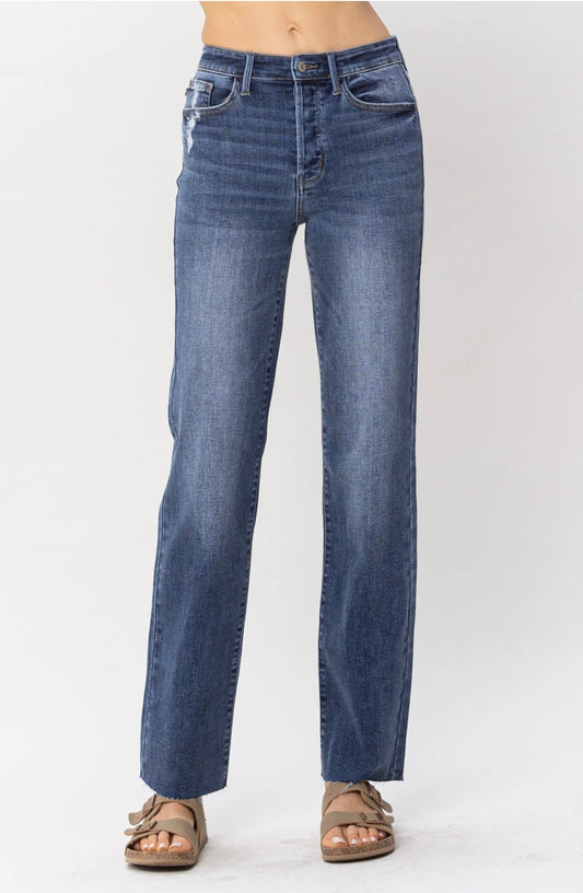 Judy Blue Hidden Button Fly Dad Fit Jean