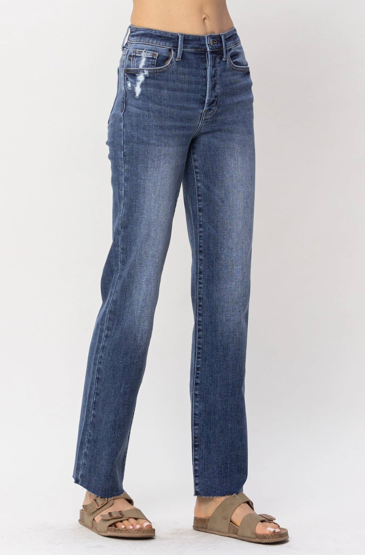 Judy Blue Hidden Button Fly Dad Fit Jean