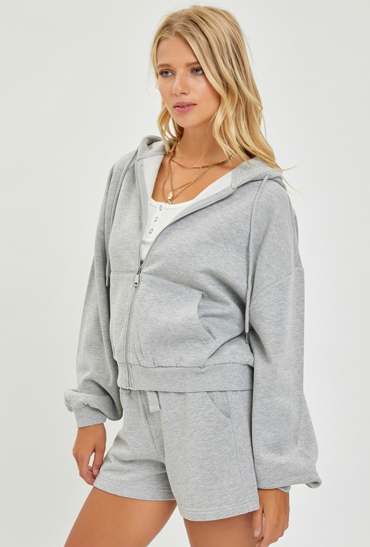 Gray Lounge Hoodie