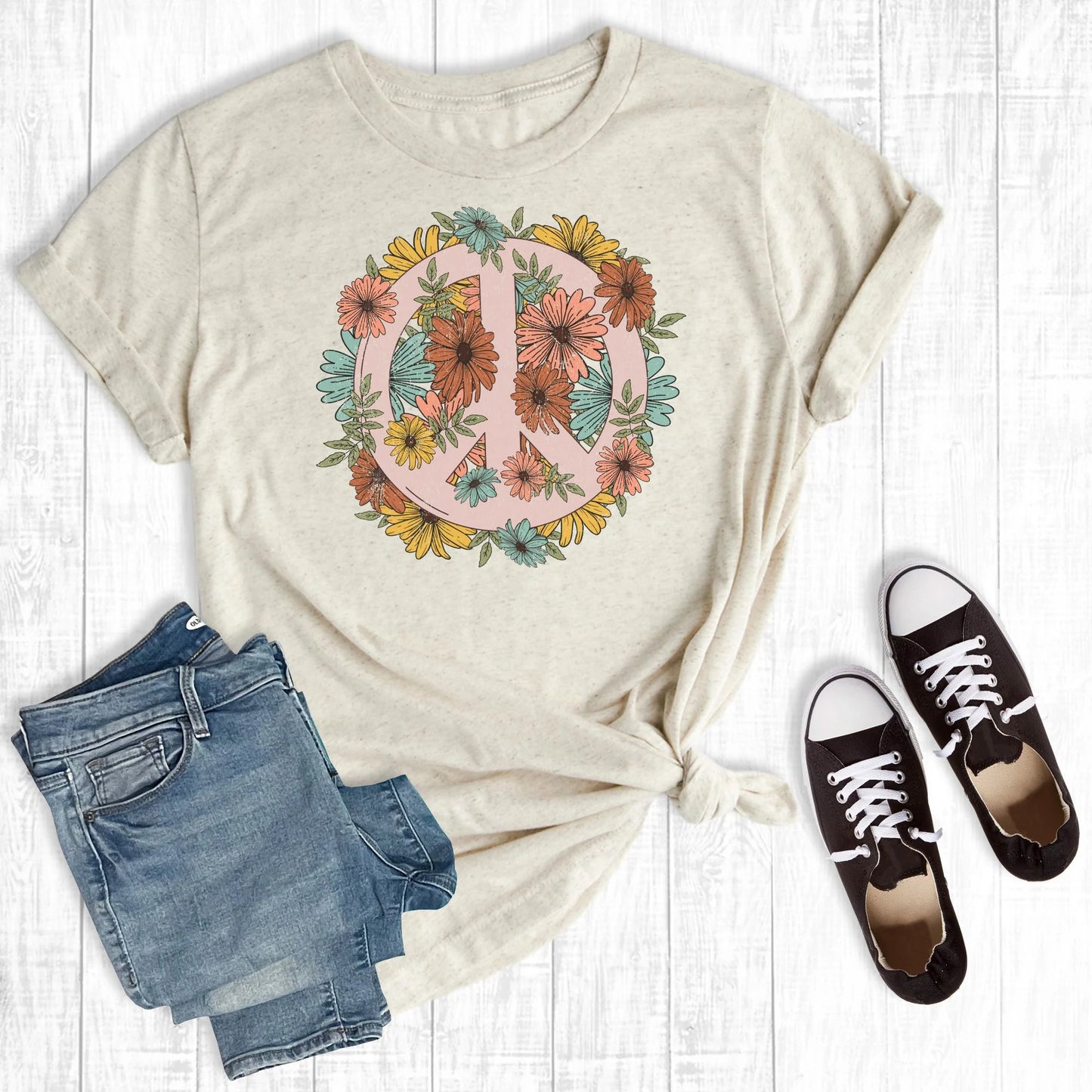 Floral Peace Tee