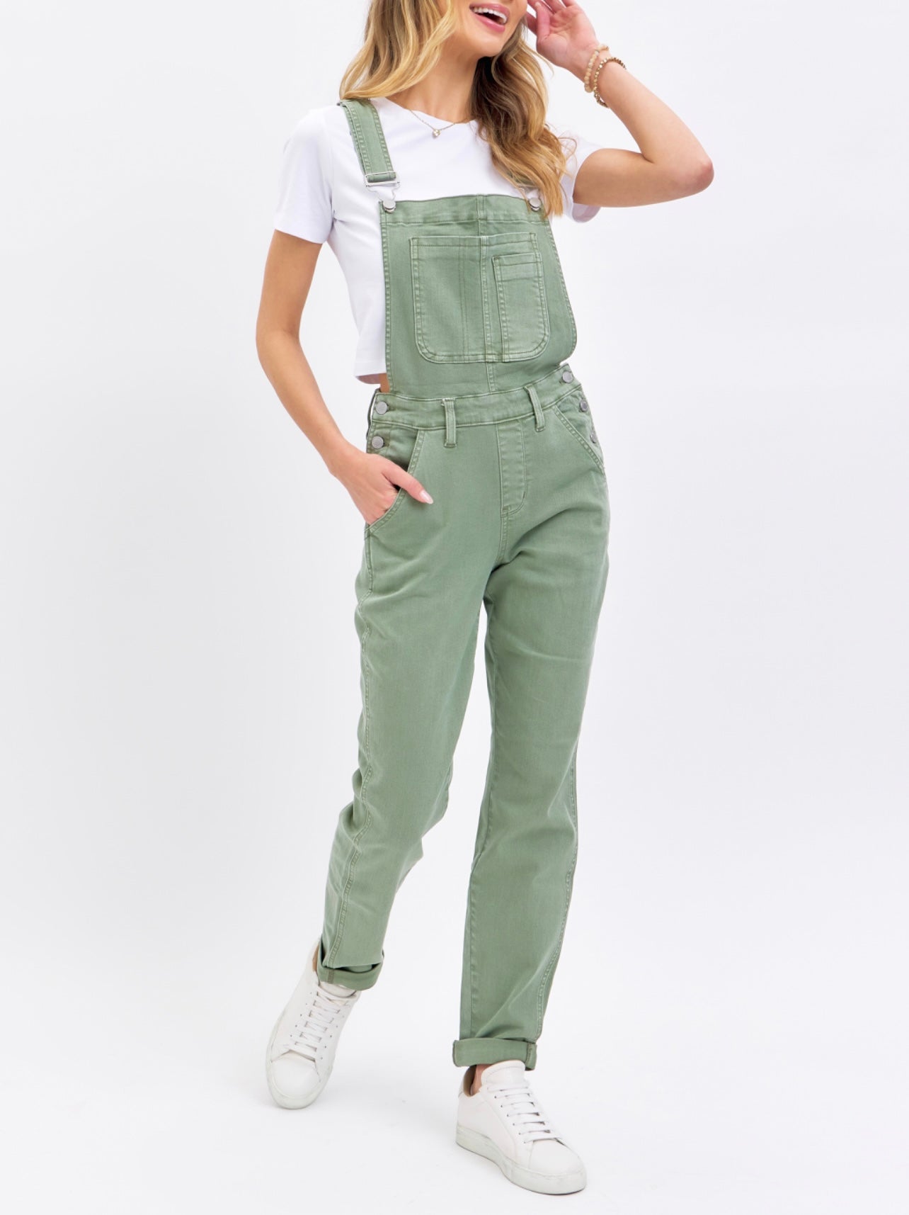 Judy Blue Olive Overall