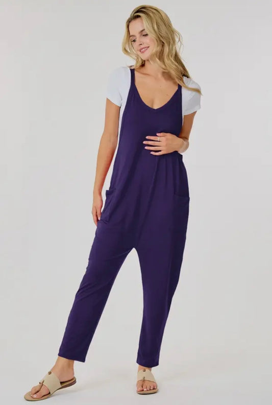 Eggplant Romper