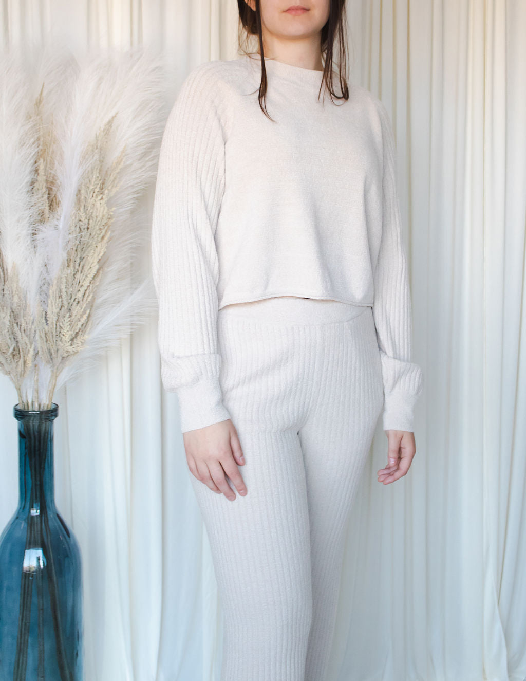 Barefoot Dreams Bisque Rib Pant